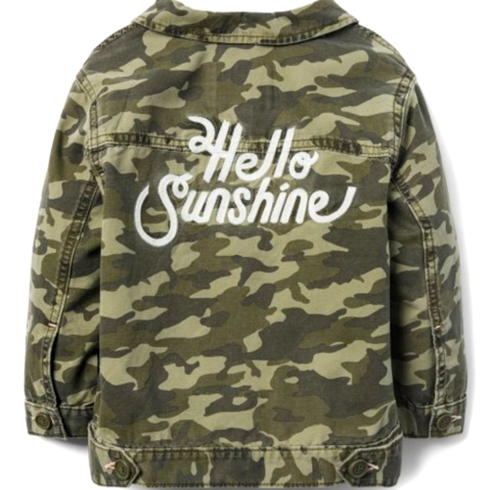 NWT Gymboree 'Hello Sunshine' Camouflage Jacket